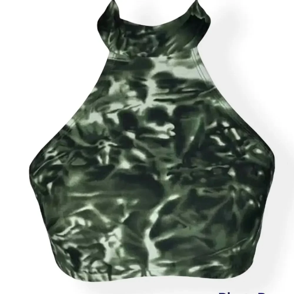 Mossimo Olive Tie Dye Bikini Top